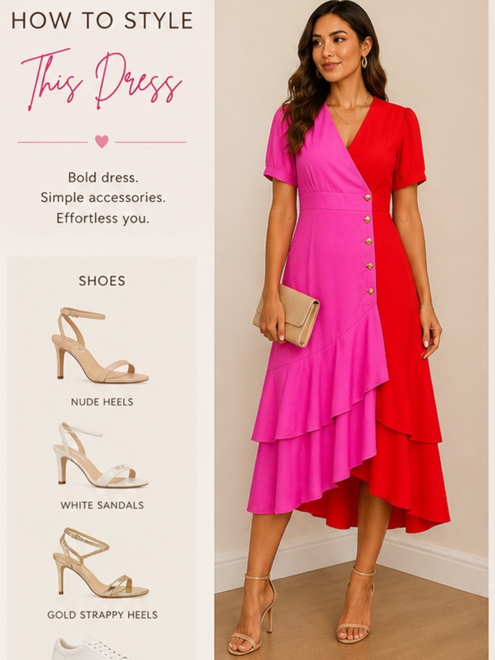 Tiered hem dress